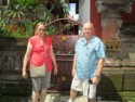 June and Pete at the Royal Palace in Ubud